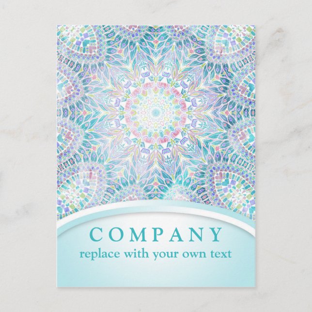 Postal Mandala de copo de nieve (Anverso)