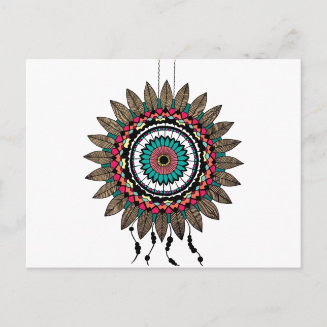 Postal Mandala de Dreamcatcher (Anverso)