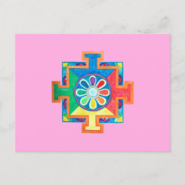Postal Mandala de la creación acuarela