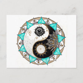 Postal Mandala de Yin Yang