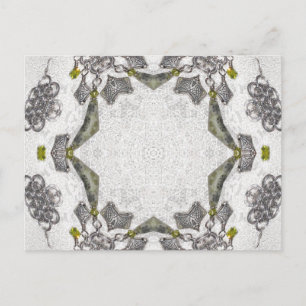 Postal Mandala del caleidoscopio de Chainlink del Celtic