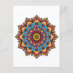 Postal Mandala en blanco