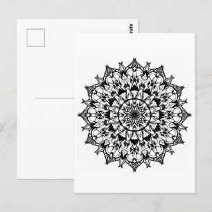 Postal Mandala en blanco
