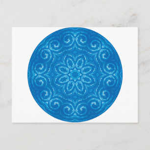 Postal Mandala energética - Azul