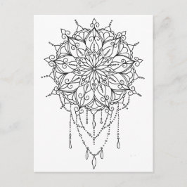 Postal Mandala floral color propio