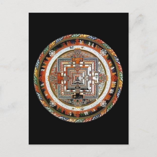 Postal Mándala Kalachakra (Anverso)