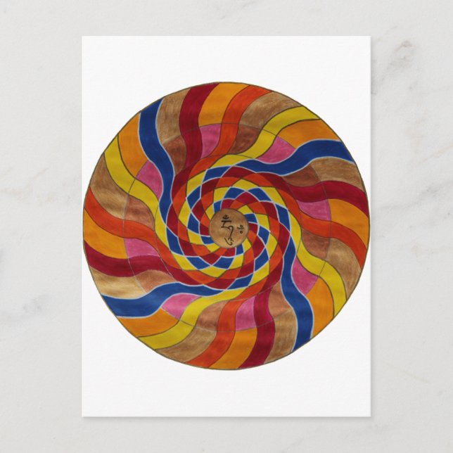 Postal Mandala Mantra "Om mani peme hung" (Anverso)
