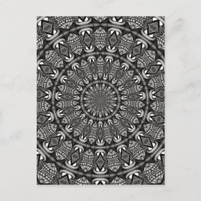Postal Mandala monocroma (Anverso)