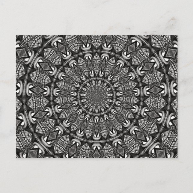 Postal Mandala monocroma (Anverso)