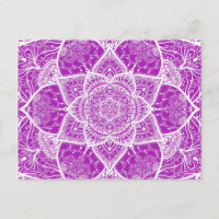 Mandala morada y blanca - Loergans en Nudibranch