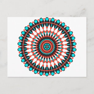 Postal Mandala nativa norteamericana
