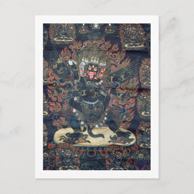 Postal Mandala (pergamino pintado) (Anverso)