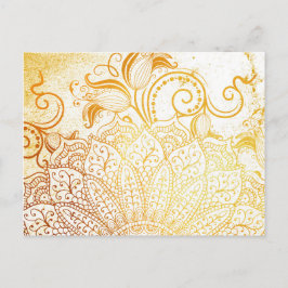 Postal Mandala - Pincel dorado