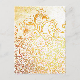 Postal Mandala - Pincel dorado