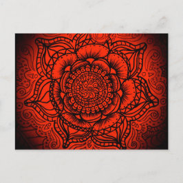 Postal Mandala roja