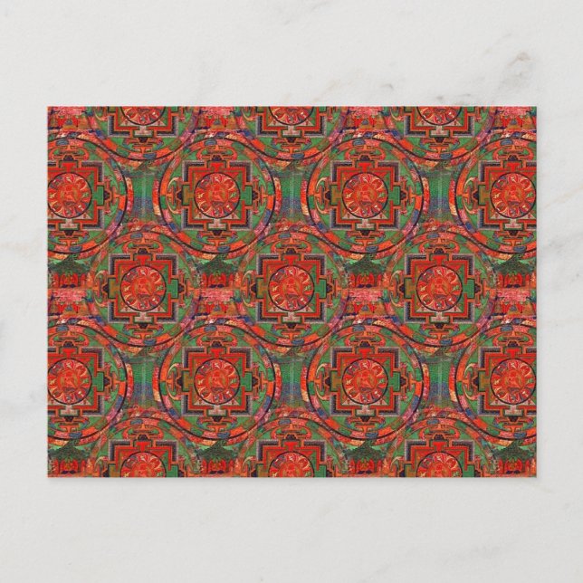 Postal Mandala tibetana (Anverso)