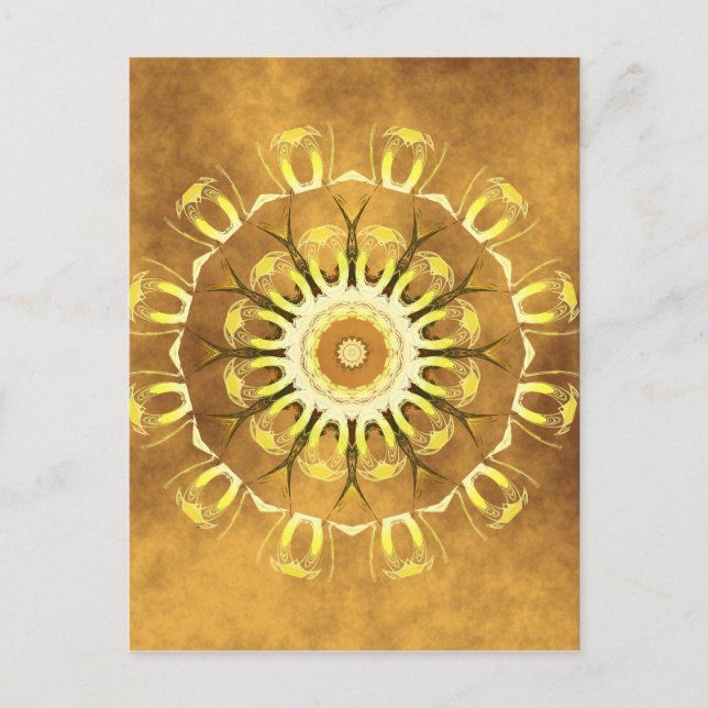 Postal Mandala tierra número 2 creada por Tutti (Anverso)