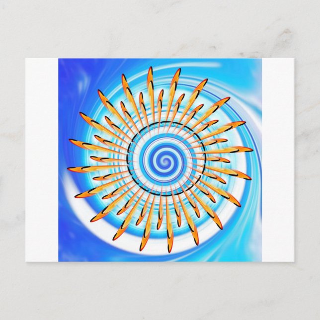 Postal Mandala Waterwave (Anverso)