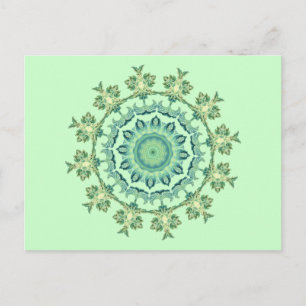 Postal Mandalas de Conchas Marinas