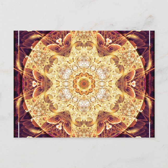 Postal Mandalas de perdón y liberación 4 (Anverso)
