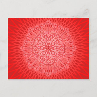 Postal Mandalas del Chakra Rojo Geometría Sagrada