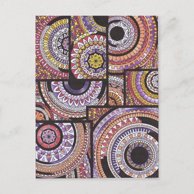 Postal Mandalas GraphiZen (Anverso)