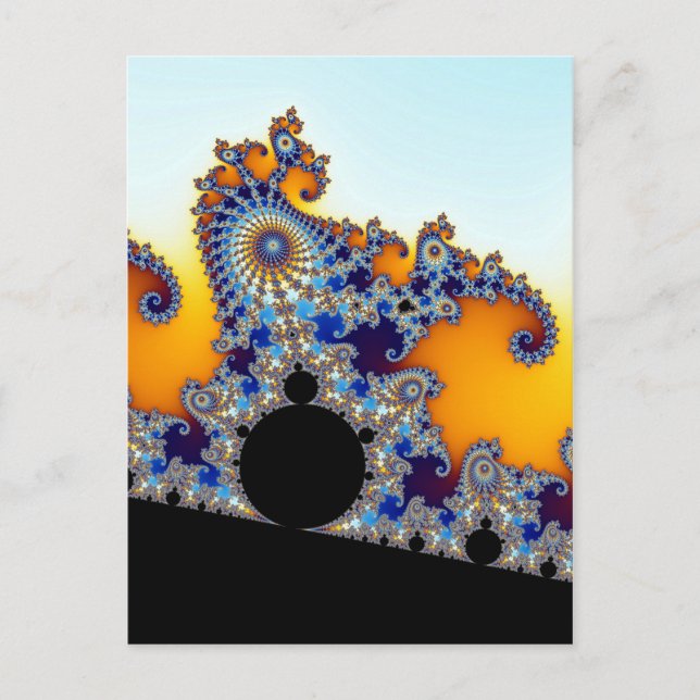Postal Mandelbrot Set Fractal Seahorse (Anverso)