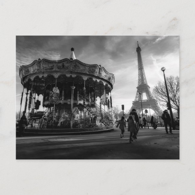 Postal Manège de París (Anverso)
