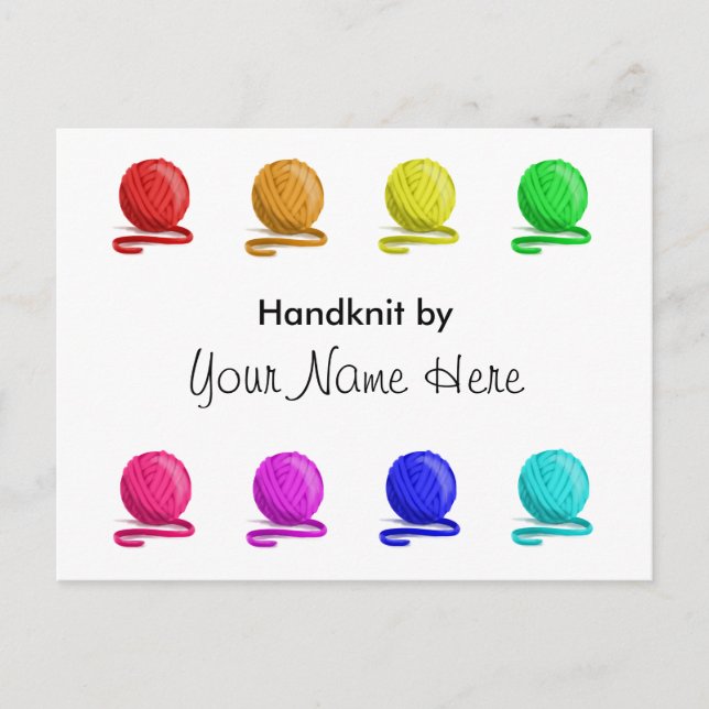 Postal Manejar con instrucciones de lavado (Anverso)