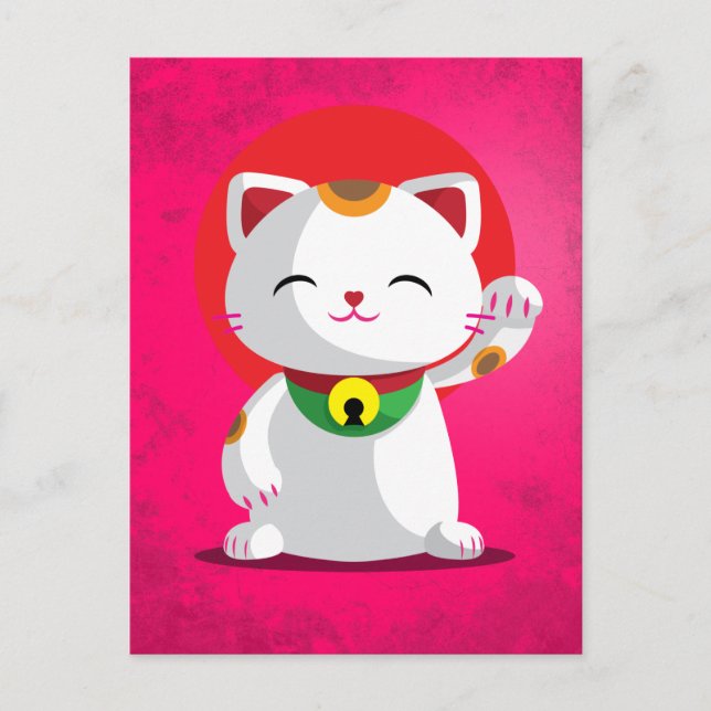 Postal Maneki Neko (Anverso)