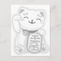 maneki neko gris