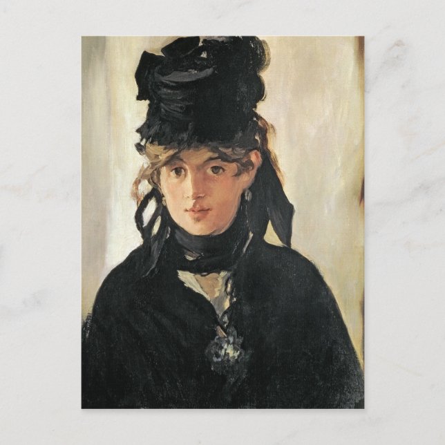 Postal Manet | Berthe Morisot con un Bouquet de Violetas (Anverso)