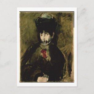 Postal Manet Berthe Morisot Vestido, 1872