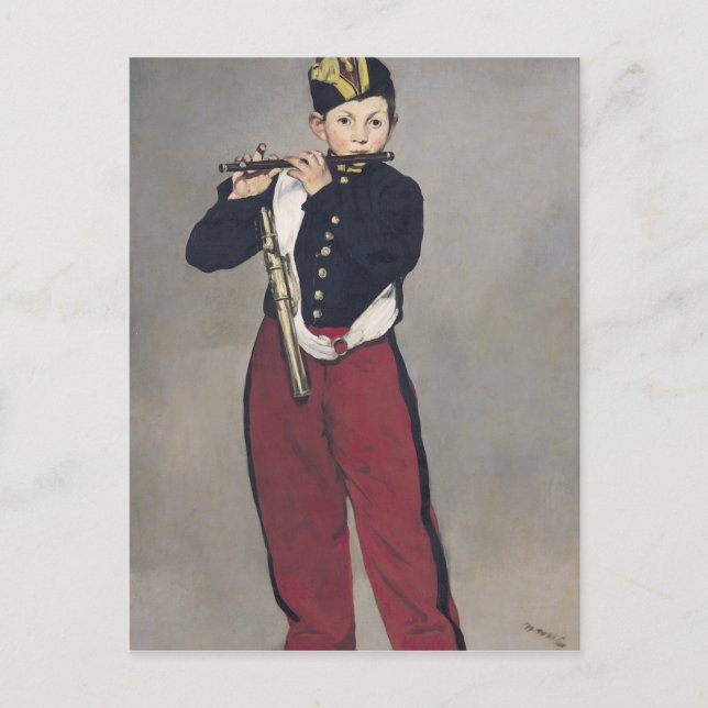 Postal Manet | El Fifer, 1866 (Anverso)