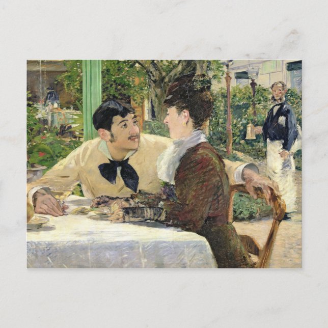 Postal Manet | El Jardín de Pere Lathuille, 1879 (Anverso)