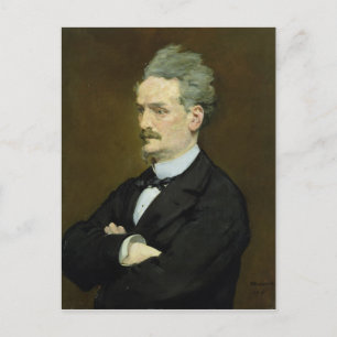 Postal Manet El periodista Henri Rochefort, 1881