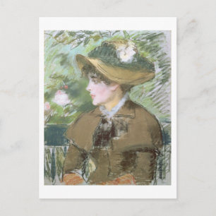 Postal Manet En el banco, 1879