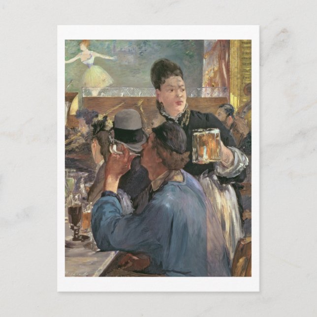 Postal Manet | Esquina de un Café-Concierto, 1878-80 (Anverso)
