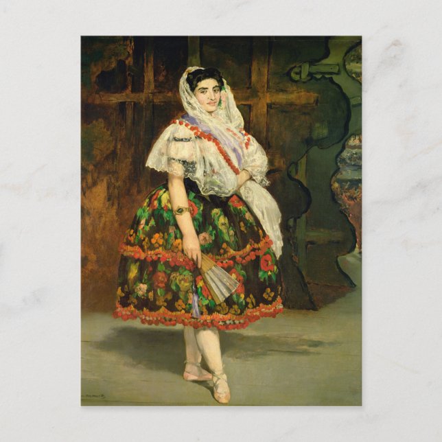 Postal Manet | Lola de Valence, 1862 (Anverso)