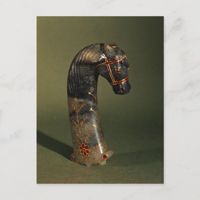 Postal Mango de daga en forma de cabeza de caballo (Anverso)