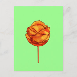 Postal Mango picante en un palo