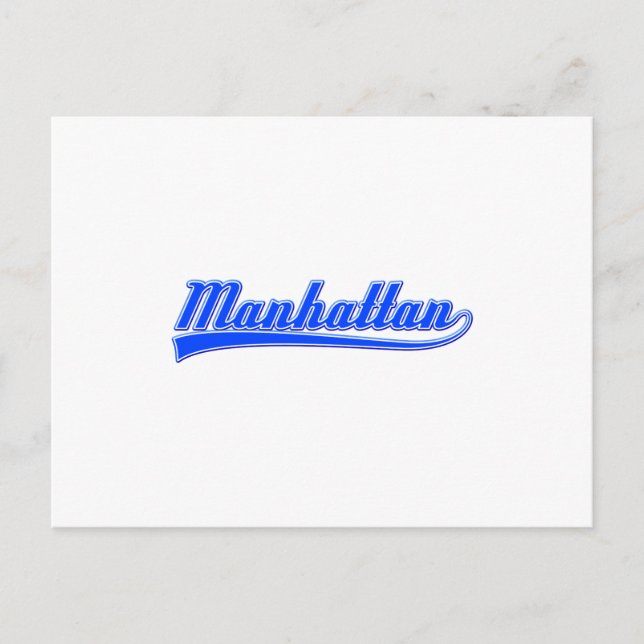 Postal Manhattan con Swash (Anverso)