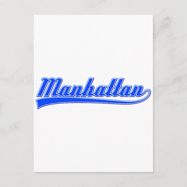Postal Manhattan con Swash (Anverso)