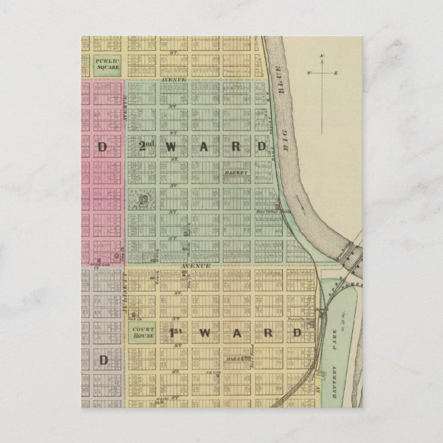Postal Manhattan, Coronado, Towanda, Kansas (Anverso)