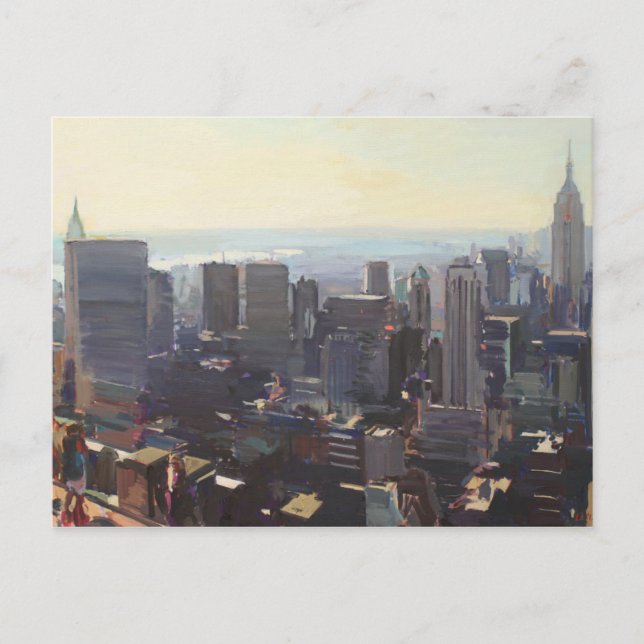 Postal Manhattan desde el edificio Rockefeller 2012 (Anverso)