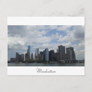 Postal Manhattan desde el ferry Staten Island