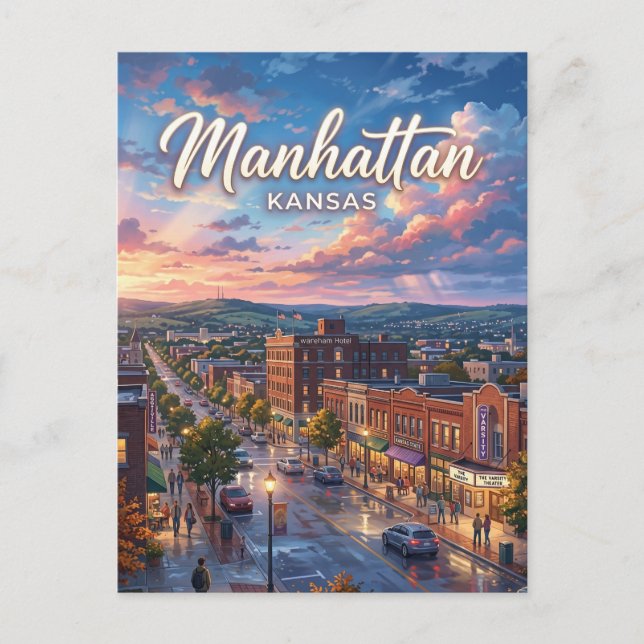 Postal Manhattan Kansas (Anverso)