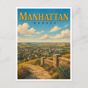 Postal Manhattan Kansas Bluemont Hill GeoSaga