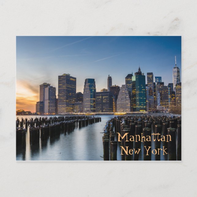 Postal Manhattan, New York Postcard (Anverso)