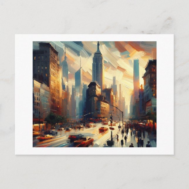 Postal Manhattan Nueva York, (Anverso)